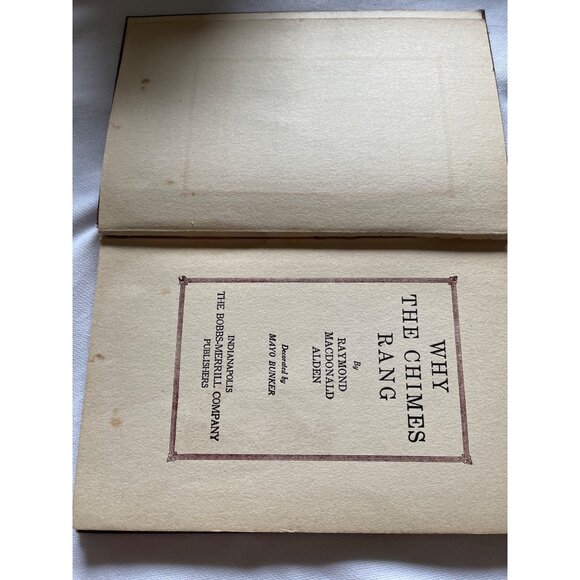 Why The Chimes Rang By Raymond Macdonald Alden Hardcover Book Antique 1924 Editi - Picture 5 of 10